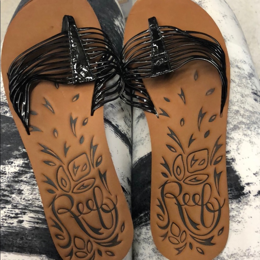 Reef flip flops.